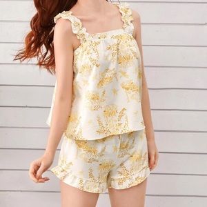 Darling ruffled PJ’s